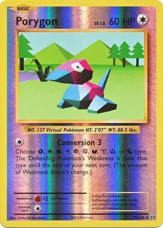 Evolutions Porygon #71/108 reverse holo